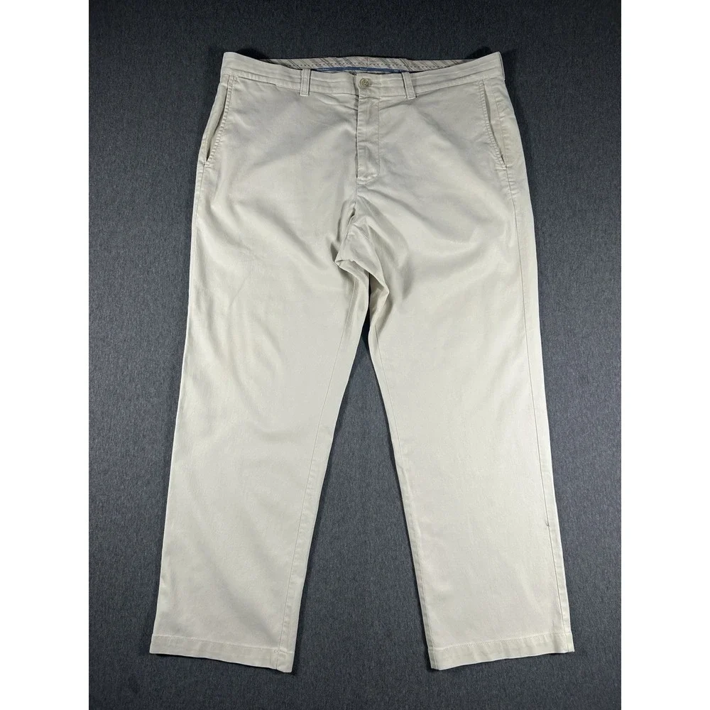 Tommy Bahama Boracay Flat‎ Front Chino Pants Khaki Beige Men's Size 38